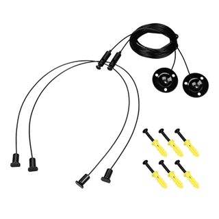 Фото #1 товара Подвес LINE-6070 2x4m Set BLACK (Pad 9x2mm) (Arlight, Металл)