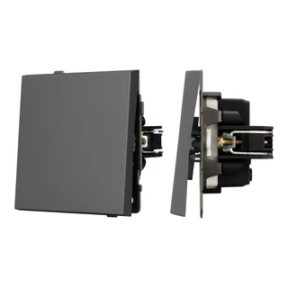 Фото #1 товара Механизм звонкового выключателя SWT-TENDO-MKR1-SFPL-GR (230V, 10A) (Arlight, -)