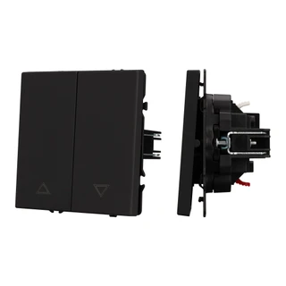 Фото #1 товара Механизм выключателя управления шторами SWT-NOBE-MKR2-SFPL-BK (230V, 10A) (Arlight, -)