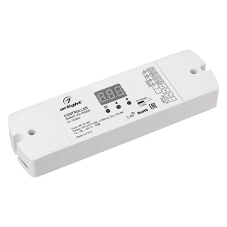 Фото #1 товара Контроллер тока SMART-K5-RGBW (12-36V, 4x700mA, 2.4G) (Arlight, IP20 Пластик, 5 лет)