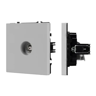 Фото #1 товара Механизм телевизионной розетки SCT-NOBE-MTV1-SFPL-IS (Arlight, Никель)