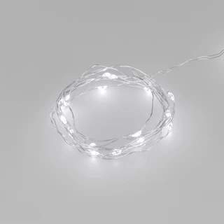 Фото #1 товара Светодиодная гирлянда ARD-DEW-HOME-2000-CLEAR-20LED-STD White6000 (3V, Battery Pack) (Ardecoled, IP20)