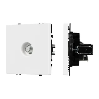 Фото #1 товара Механизм спутниковой розетки SCT-NOBE-MST1-SFPL-WH (SAT) (Arlight, Белый кварц)