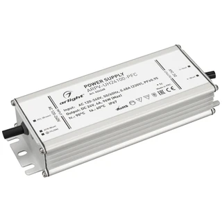 Фото #1 товара Блок питания ARPV-UH24100-PFC (24V, 4.0A, 96W) (Arlight, IP67 Металл, 7 лет)