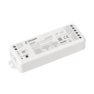 Фото #1 товара INTELLIGENT ARLIGHT Диммер SMART-PWM-102-72-MIX-PD-SUF (12-36V, 2x5A, TUYA Wi-Fi, 2.4G) (IARL, IP20 Пластик, 5 лет)