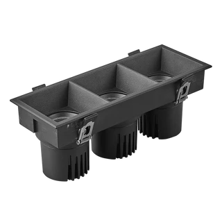 Фото #1 товара Светильник MS-FLOW-BUILT-S230x85-3x12W Warm3000 (BK, 55 deg, 230V) (Arlight, IP20 Металл, 5 лет)