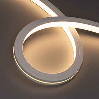 Фото #1 товара Светодиодная лента герметичная MOONLIGHT-TOP-X280-20x20mm 24V Warm3000 (10 W/m, IP67, 0,5m, wire x1) (Arlight, Образец)