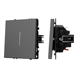 Фото #1 товара Механизм звонкового выключателя LED SWT-NOBE-MKR1-SFPL-L-GR (230V, 10A) (Arlight, Серый базальт)