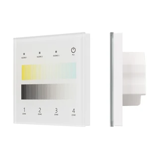 Фото #1 товара INTELLIGENT ARLIGHT Сенсорная панель SMART-DALI-301-11-4G-3SC-DT8 Белая (230V, встраиваемая, 2.4G) (IARL, IP20 Пластик, 5 лет)