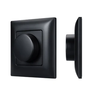 Фото #1 товара INTELLIGENT ARLIGHT Роторная панель SMART-RF-801-32-DIM-SUF Black (3V, 2.4G) (IARL, IP20 Пластик, 5 лет)