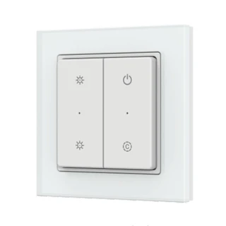 Фото #1 товара INTELLIGENT ARLIGHT Кнопочная панель SMART-RF-801-22-MULTI белая, квадрат. (3V, стекло, 2.4G) (IARL, IP20 Пластик, 5 лет)