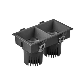 Фото #1 товара Светильник MS-FLOW-BUILT-S157x85-2x12W Warm3000 (BK, 55 deg, 230V) (Arlight, IP20 Металл, 5 лет)