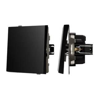 Фото #1 товара Механизм выключателя одноклавишный непроходной SWT-TENDO-MK01-PL-BK (230V, 10A) (Arlight, -)