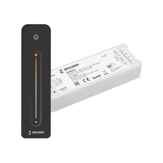 Фото #1 товара INTELLIGENT ARLIGHT Диммер SMART-SET-PWM-102-72-MIX-SUF Black (12-24V, 2x5A, ПДУ LINE, 2.4G) (IARL, Контроллер)