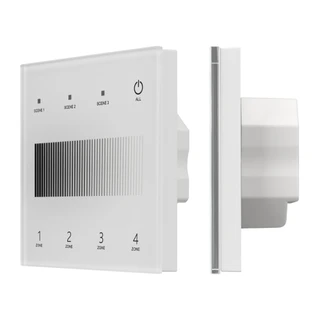 Фото #1 товара INTELLIGENT ARLIGHT Сенсорная панель SMART-DALI-301-11-4G-3SC-DT6 Белая (230V, встраиваемая, 2.4G) (IARL, IP20 Пластик, 5 лет)