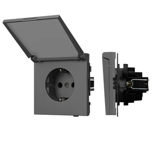 Фото #1 товара Механизм розетки влагозащищённый SCT-TENDO-MCP-SFPL-GR (230V, 16A) (Arlight, -)