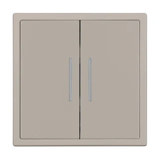 Фото #1 товара Механизм звонкового выключателя двухклавишный LED SWT-NOBE-MKR2-SFPL-L-CA (230V, 10A) (Arlight, Кашемир)