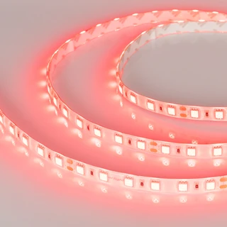 Фото #1 товара Светодиодная лента RTW 2-5000SE 24V Red 2x (5060, 300 LED, LUX) (Arlight, 14.4 Вт/м, IP65)