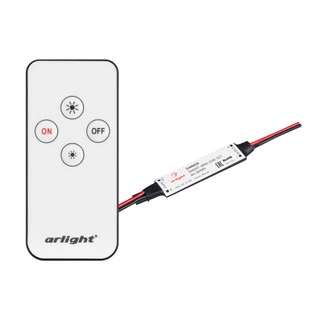 Фото #1 товара Диммер SMART-MINI-DIM-SET (12-24V, 1x4A, ПДУ 4кн, IR) (Arlight, IP20 Пластик, 5 лет)
