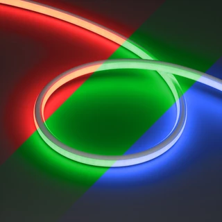 Фото #1 товара Светодиодная лента герметичная WAVE-TOP-A240-18x15mm 24V RGB (10 W/m, IP54, 5m, wire x1) (Arlight, Вывод прямой, 3 года)