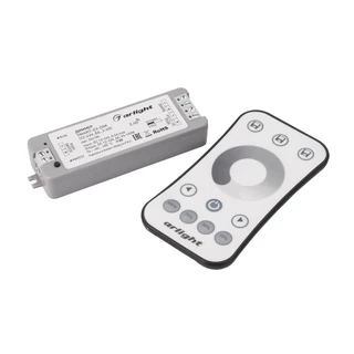 Фото #1 товара Диммер SMART-DIM-SET-RING (12-24V, 1x8A, ПДУ 2.4G) (Arlight, IP20 Пластик, 5 лет)