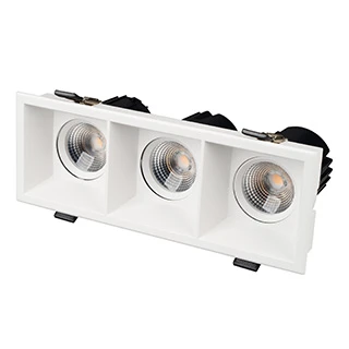 Фото #1 товара Светильник MS-FLOW-BUILT-S230x85-3x12W Warm3000 (WH, 38 deg, 230V) (Arlight, IP20 Металл, 5 лет)