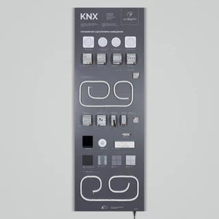 Фото #1 товара Стенд Системы Управления KNX-1760х600 мм (пленка, лого) (Arlight, -)