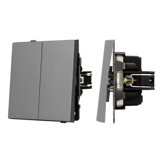 Фото #1 товара Механизм выключателя управления шторами SWT-TENDO-MKR2-PL-GR (230V, 10A) (Arlight, -)