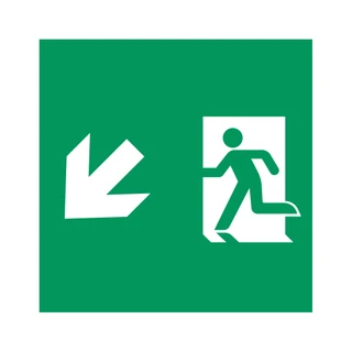 Фото #1 товара Пиктограмма EMGP-MARK-MA-LDOWN (Человек, Вниз-Влево) (Arlight, Пластик)