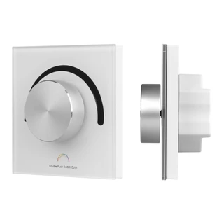 Фото #1 товара INTELLIGENT ARLIGHT Роторная панель SMART-PWM-103-31-MULTI белый (12-48V, 3x4A, TUYA Wi-Fi, 2.4G) (IARL, IP20 Пластик, 5 лет)