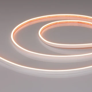 Фото #1 товара Светодиодная лента герметичная VELA-M240-2.5x6mm 24V Warm3000 (5 W/m, IP65, 5m) (Arlight, узкая)