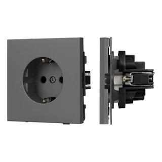 Фото #1 товара Механизм электрической розетки SCT-TENDO-MEU1-SFPL-GR (230V, 16A) (Arlight, -)