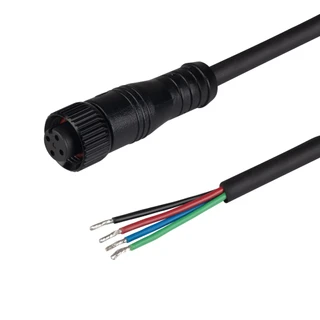 Фото #1 товара Коннектор питания ARL-WAVE-1010-RGB-CON-POWER-FEMALE-BLK (Arlight, IP67 Пластик, 3 года)