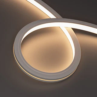 Фото #1 товара Светодиодная лента герметичная MOONLIGHT-TOP-X280-16x16mm 24V Warm3000 (10 W/m, IP67, 0,5m, wire x1) (Arlight, Образец)