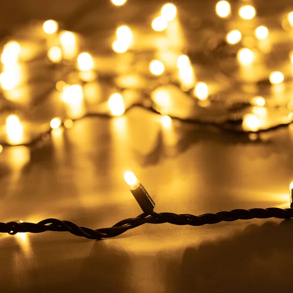 Светодиодная гирлянда ARD-STRING-PRO-10000-BLACK-100LED-STD WARM (230V, 7W) (Ardecoled, IP65)