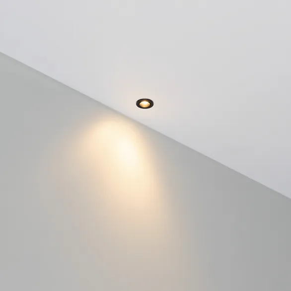 Светильник ART-PICCOLO-BUILT-R13-1W Warm3000 (BK, 30 deg, 3V) (Arlight, IP40 Металл, 3 года)