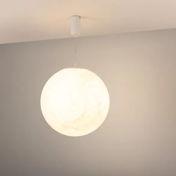 Светильник SP-SILKA-HANG-R600-12W Warm2700 (WH, 330 deg, 230V) (Arlight, IP20, Натуральный шелк, 3 года)