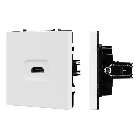 Механизм HDMI розетки SCT-NOBE-MHD1-SFPL-WH (Arlight, Белый кварц)