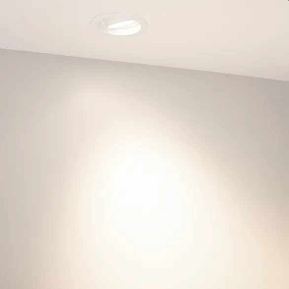 Светильник MS-VORTEX-BUILT-R90-12W Day4000 (WH-WH, 40 deg, 230V) (Arlight, IP20 Металл, 5 лет)