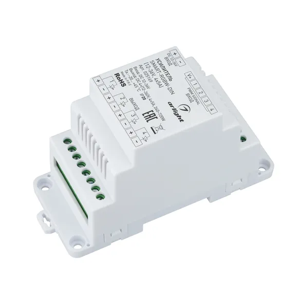 Усилитель SMART-RGBW-DIN (12-36V, 4x5A) (Arlight, IP20 Пластик, 5 лет)