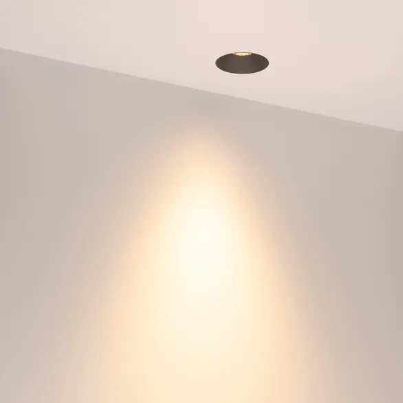 Светильник безрамочный DL-INTRAL-R63-8W Warm3000 (Графит RAL7024, 50 deg, 230V) (Arlight, IP20 Металл, 5 лет)