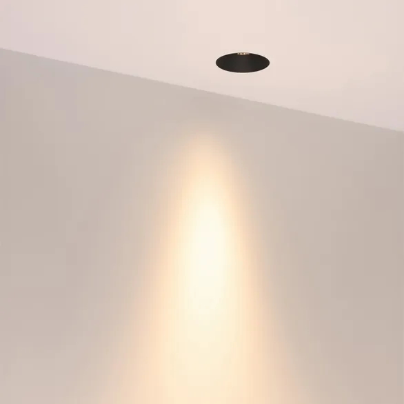 Светильник безрамочный DL-INTRAL-R63-8W Warm3000 (Черный RAL9005, 15 deg, 230V) (Arlight, IP20 Металл, 5 лет)