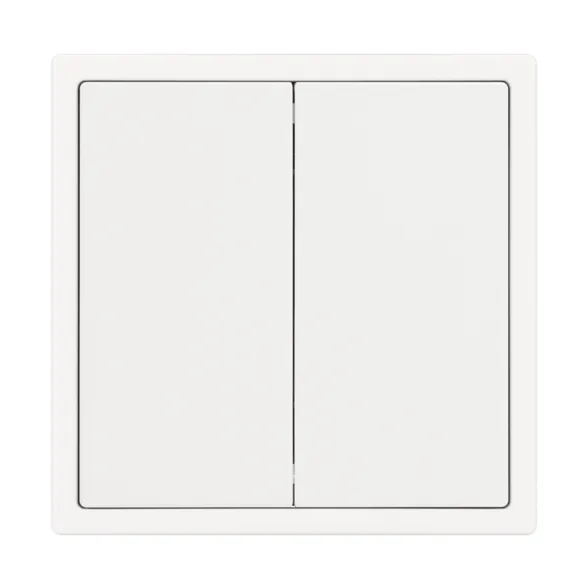 Механизм выключателя двухклавишный перекрёстный SWT-NOBE-MKX2-SFPL-WH (230V, 10A) (Arlight, Белый кварц)