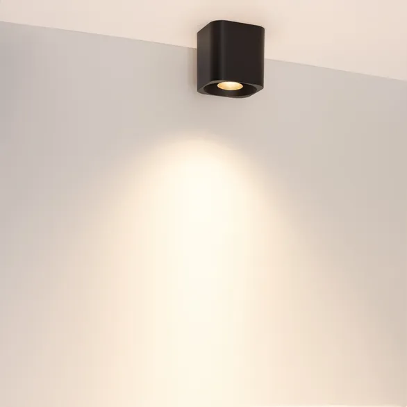 Светильник SP-ACENTO-S95x95-10W Warm3000 (BK, 20-45 deg, 230V) (Arlight, IP20 Металл, 5 лет)