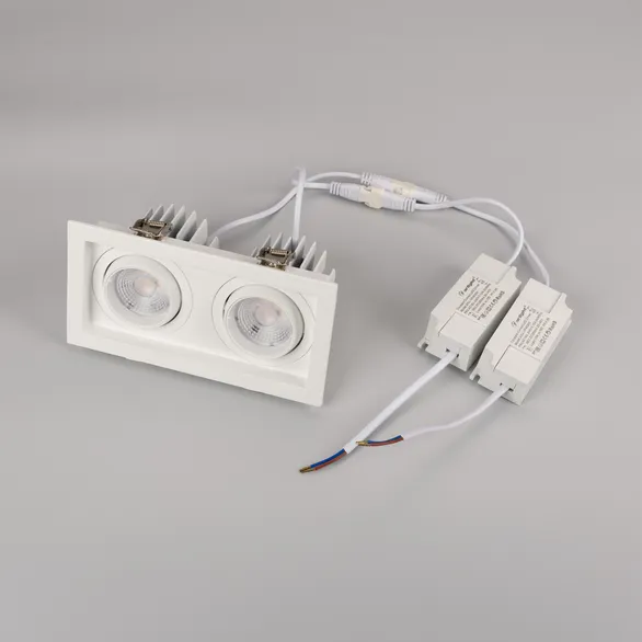 Светильник MS-VORTEX-BUILT-S170x90-2x12W Warm3000 (WH-WH, 40 deg, 230V) (Arlight, IP20 Металл, 5 лет)