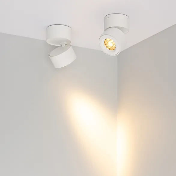 Светильник SP-POINT-SURFACE-R85-12W Warm3200-MIX (WH, 15 deg, 230V) (Arlight, IP20 Металл, 5 лет)