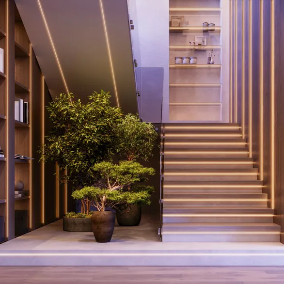 Светодиодная лента герметичная VELA-M240-2.5x6mm 24V Day4000 (5 W/m, IP65, 5m) (Arlight, узкая)