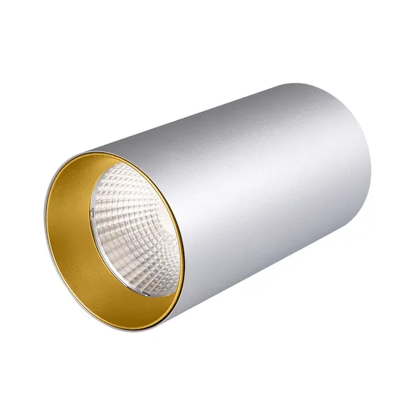 Светильник накладной SP-POLO-R85-1-15W Day White 40deg (Silver, Gold Ring) (Arlight, IP20 Металл, 3 года)