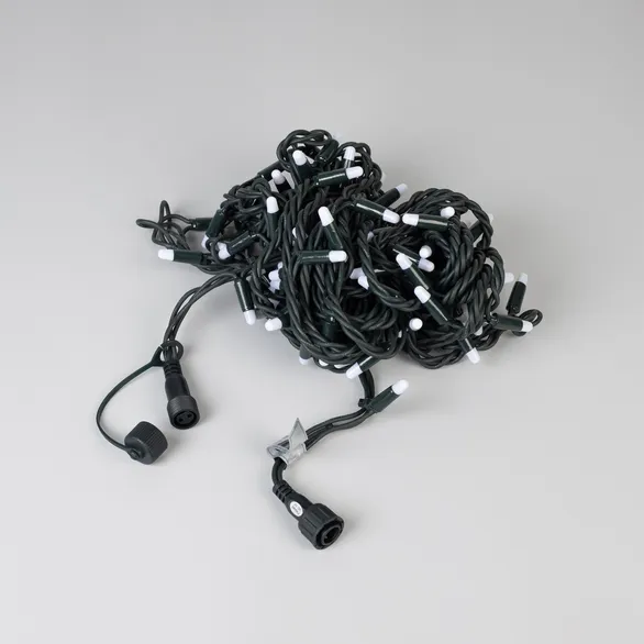 Светодиодная гирлянда ARD-STRING-PRO-1000-GREEN-100LED-MILK-PULSE White (230V, 7W) (Ardecoled, IP65)