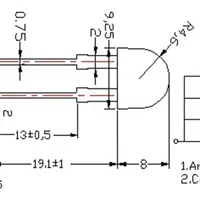 Светодиод ARL-10080UBC4-80 (Arlight, 10мм (круглый))